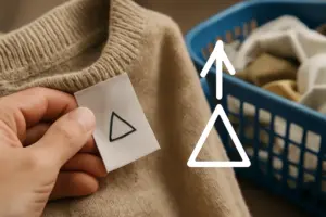 Cosa significa il simbolo del triangolo sulle etichette dei vestiti? L’indicazione che ti salva dalla lavanderia