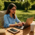 Come organizzare una postazione smart working all’aperto: le dritte per lavorare al sole