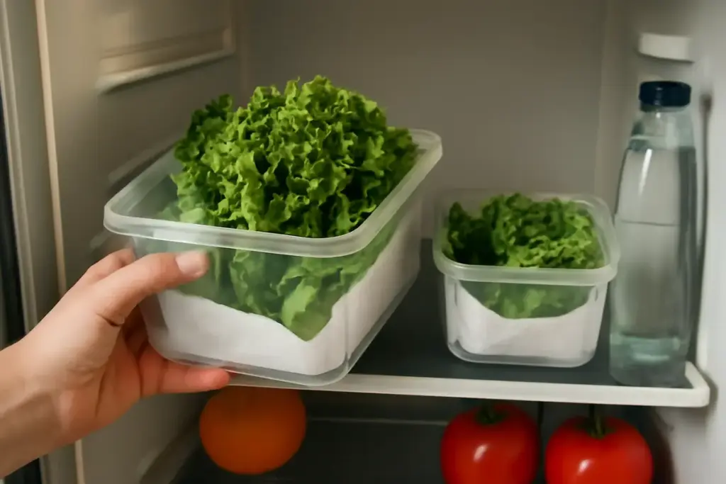 Come evitare che l’insalata appassisca in frigo: il metodo casalingo che dura a lungo