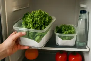 Come evitare che l’insalata appassisca in frigo: il metodo casalingo che dura a lungo